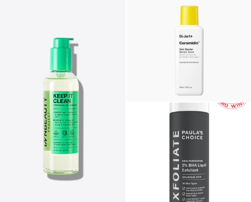 Clear skin Skincare cover photo collage