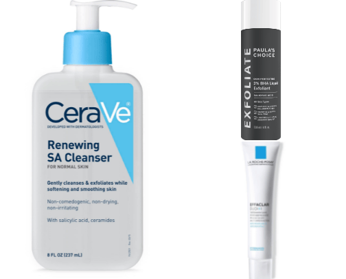 skin care for acne prone skin 🧴 cover photo collage