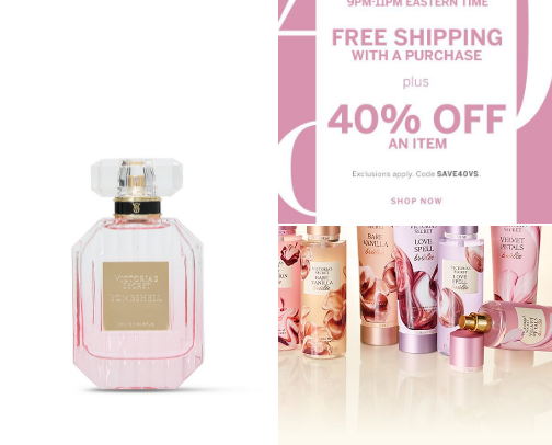 VICTORIA SECRET PRODUCTS LIST cover photo collage