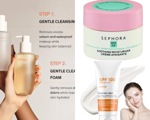 “Affordable Skincare That Actually Works” cover photo collage