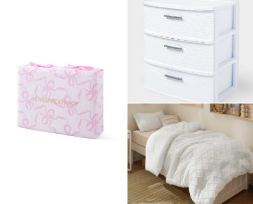 Necessities for a college girly scrambling on what to buy cover photo collage