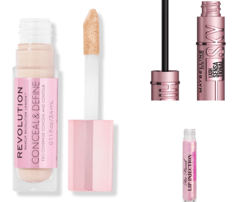 Must haves( makeup,skincare,parfume cover photo collage