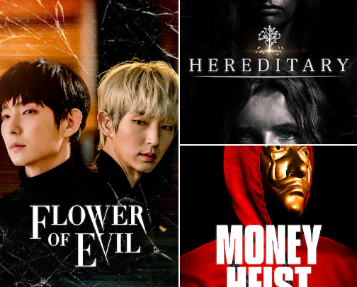 Global Thrills & Chills: Movies & Series cover photo collage