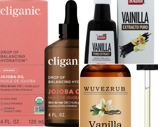 My Diy vanilla perfume oil cover photo collage