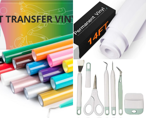 🎨 Vinyl Crafting Supplies & Creative Finds cover photo collage