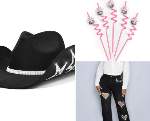 Last Hoe Down 🕺🪩🤠 - Disco Cowboy Bach Party Outfits cover photo collage