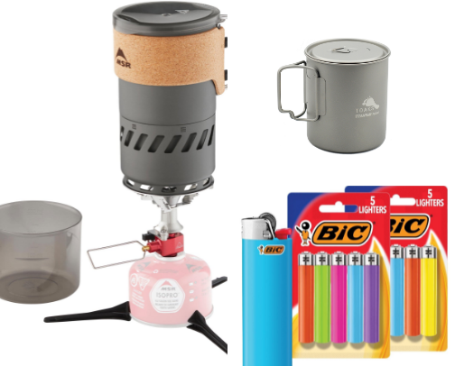 My backpacking stove kit essentials 🏕️ cover photo collage