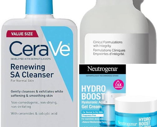 🔥Clear Skin Command ^ Skincare Routine (Oily & Acne-Prone Skin) cover photo collage
