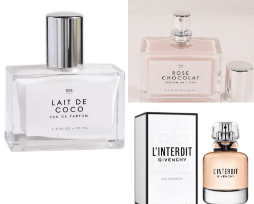 perfume/scents cover photo collage