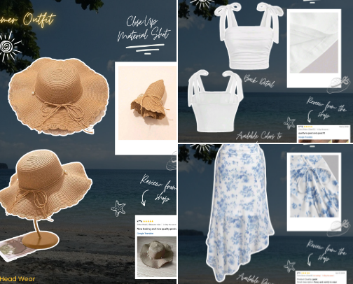 Soft Coastal Summer Curated Outfit☀️🌊 cover photo collage