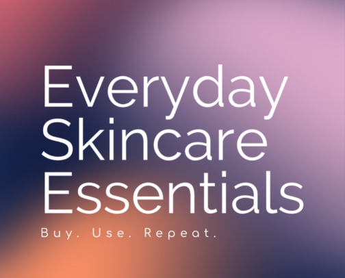 Everyday skincare essentials. cover photo collage