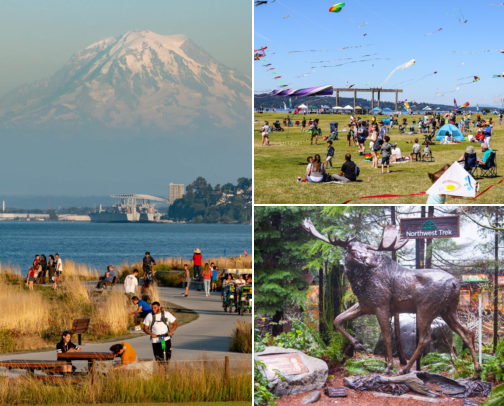 🌟Fun outdoor adventures to check out in and around Tacoma, Wa😁😎 cover photo collage