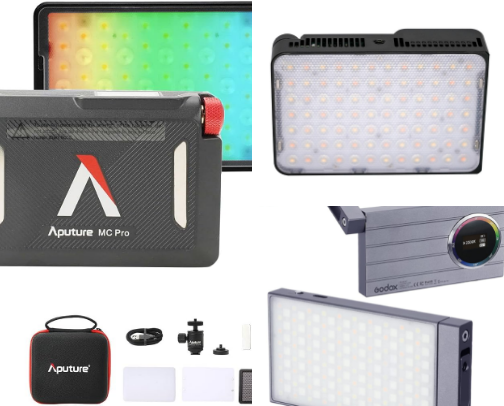 Portable Lighting Gear for Photo and Video Creators cover photo collage