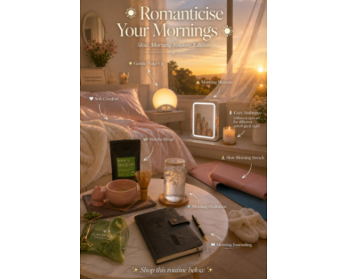 Everything You'll Find in My Dream Morning Routine cover photo collage
