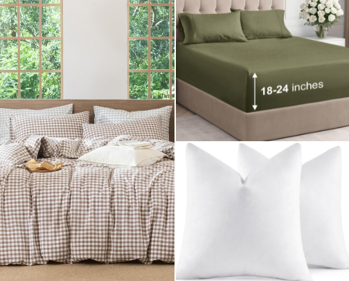 Amazon Bedding cover photo collage