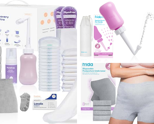 Postpartum Essentials That Can Really Help New Moms 🤍 cover photo collage