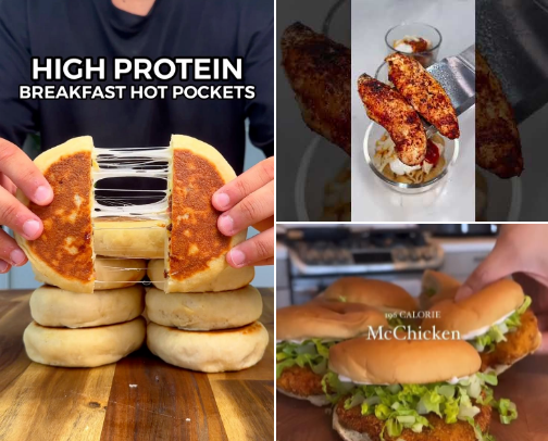 Easy High Protein Recipes cover photo collage