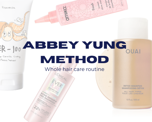 Abbey Yung Method Hair Routine cover photo collage