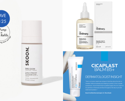 Skincare needs cover photo collage
