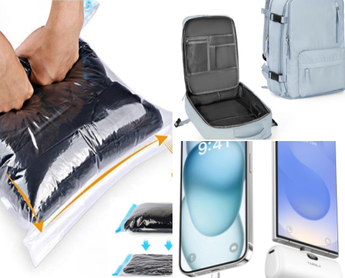 Travel must-haves so you can enjoy your OOO ✈️ cover photo collage