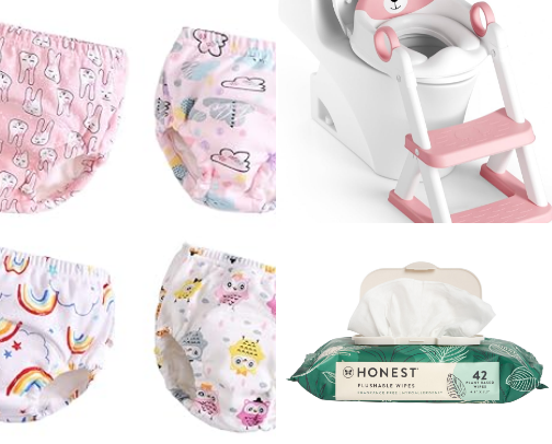 The Ultimate Potty Training Survival Guide cover photo collage