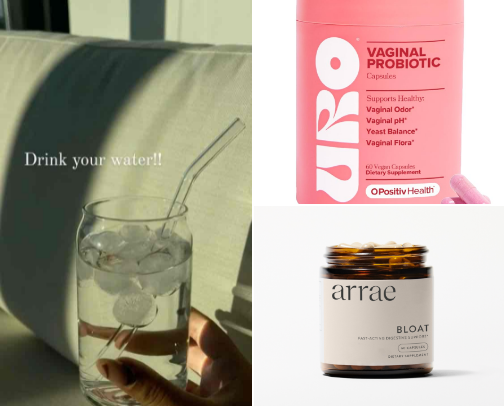 Glow up supplement routine cover photo collage