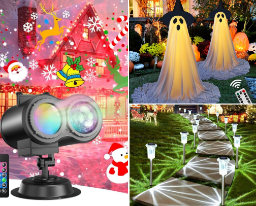 Outdoor Halloween Decor cover photo collage