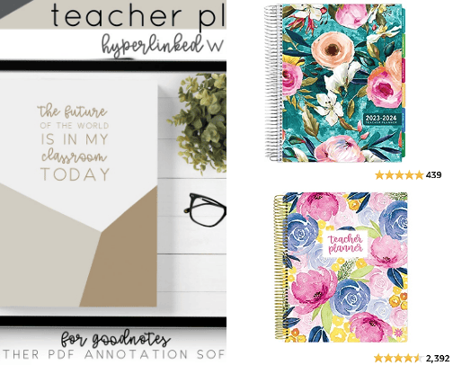 Teacher Planners cover photo collage