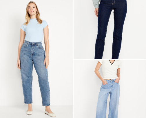 Old Navy Jeans cover photo collage