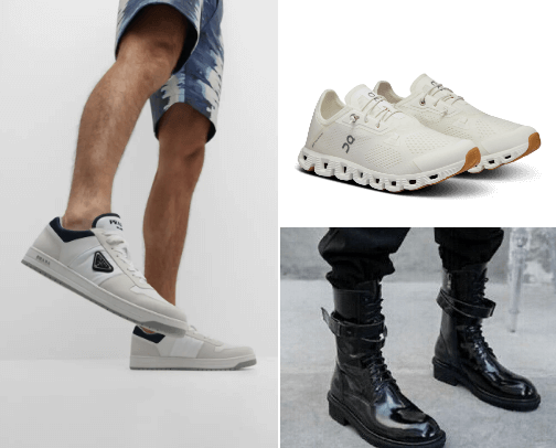 Kick it up a Notch : STYLISH MEN'S SHOES cover photo collage