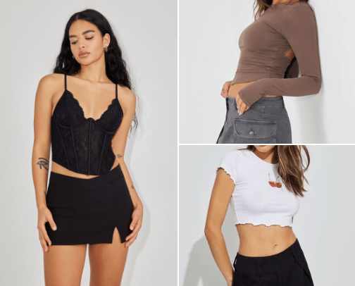 Fashionable Skirts cover photo collage