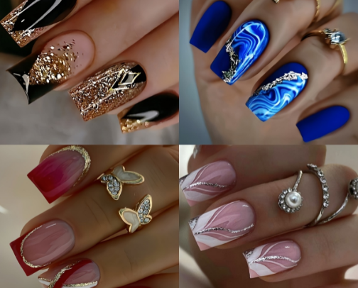 Why Are Women Obsessed With These Press On Nails Right Now 🤯😍 cover photo collage