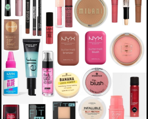 drugstore makeup for baddies on a budget 🙂‍↕️🤏 cover photo collage