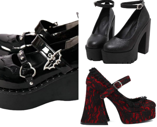 funky freaky footwear ⋆˚꩜｡ cover photo collage