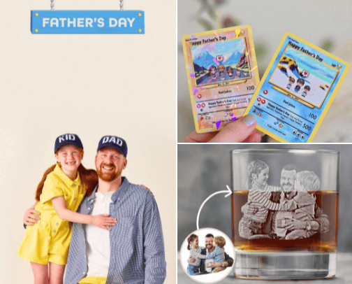 Fathers Day Gifts cover photo collage