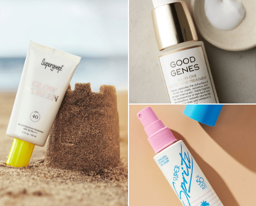 Skincare cover photo collage