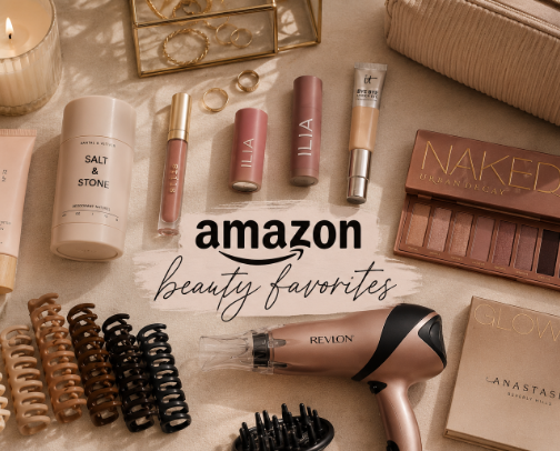 Amazon Beauty Finds cover photo collage