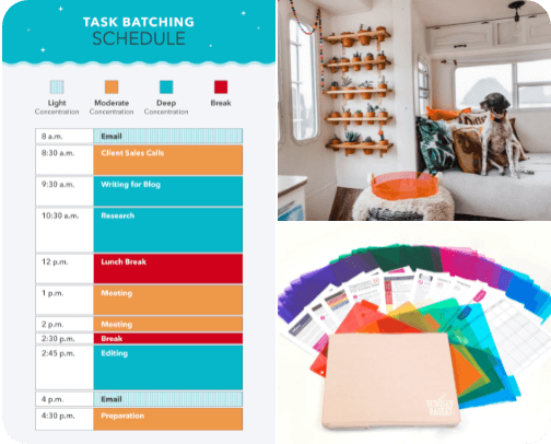 Organizational Hacks for a Clutter-Free Environment and Mind cover photo collage