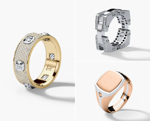 Unique Designer Rings from Rockford Collection cover photo collage