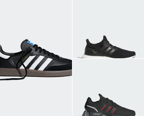 Kinds of Adidas Shoes cover photo collage