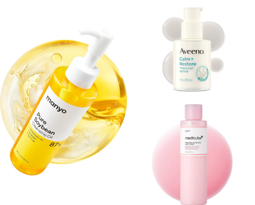 My Complete Morning & Night Skincare Routine 🌝🌚 cover photo collage