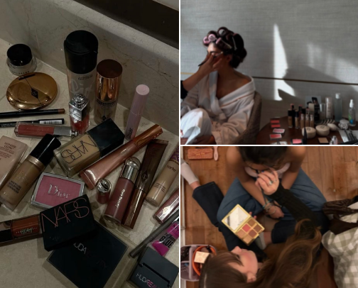 beauty essentials💋💄💅🫶🏼 cover photo collage