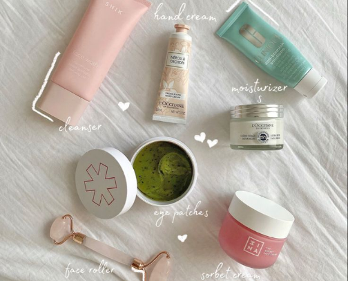 Skincare Essentials ✨ cover photo collage
