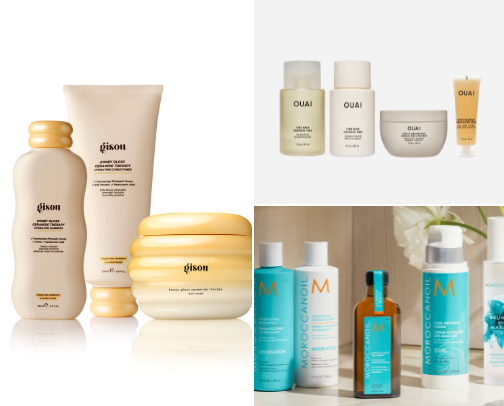 Hair products cover photo collage