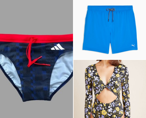 Swimming Accessories cover photo collage