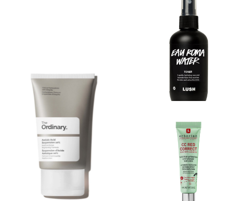 anti redness skin essentials! cover photo collage