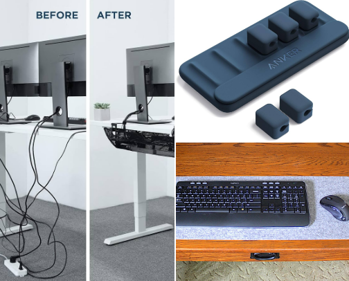 How to Fix a Cluttered Desk and Organize a Small Workspace cover photo collage