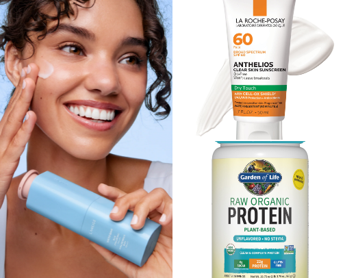 Gentle skincare cover photo collage