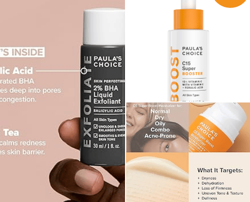 Favorite skin & Beauty products cover photo collage