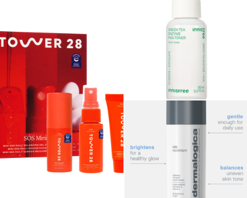 Skincare cover photo collage